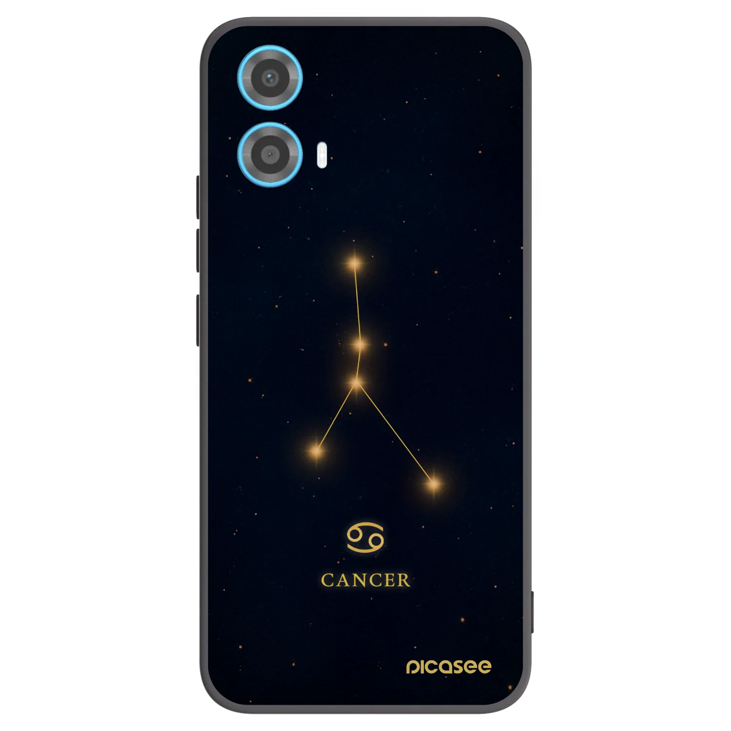 Picasee Motorola Moto G34 5G Hülle - Schwarzes Silikon - CANCER