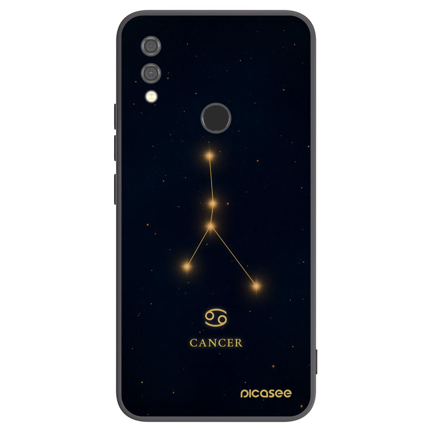 Picasee Xiaomi Redmi Note 7 Hülle - Schwarzes Silikon - CANCER