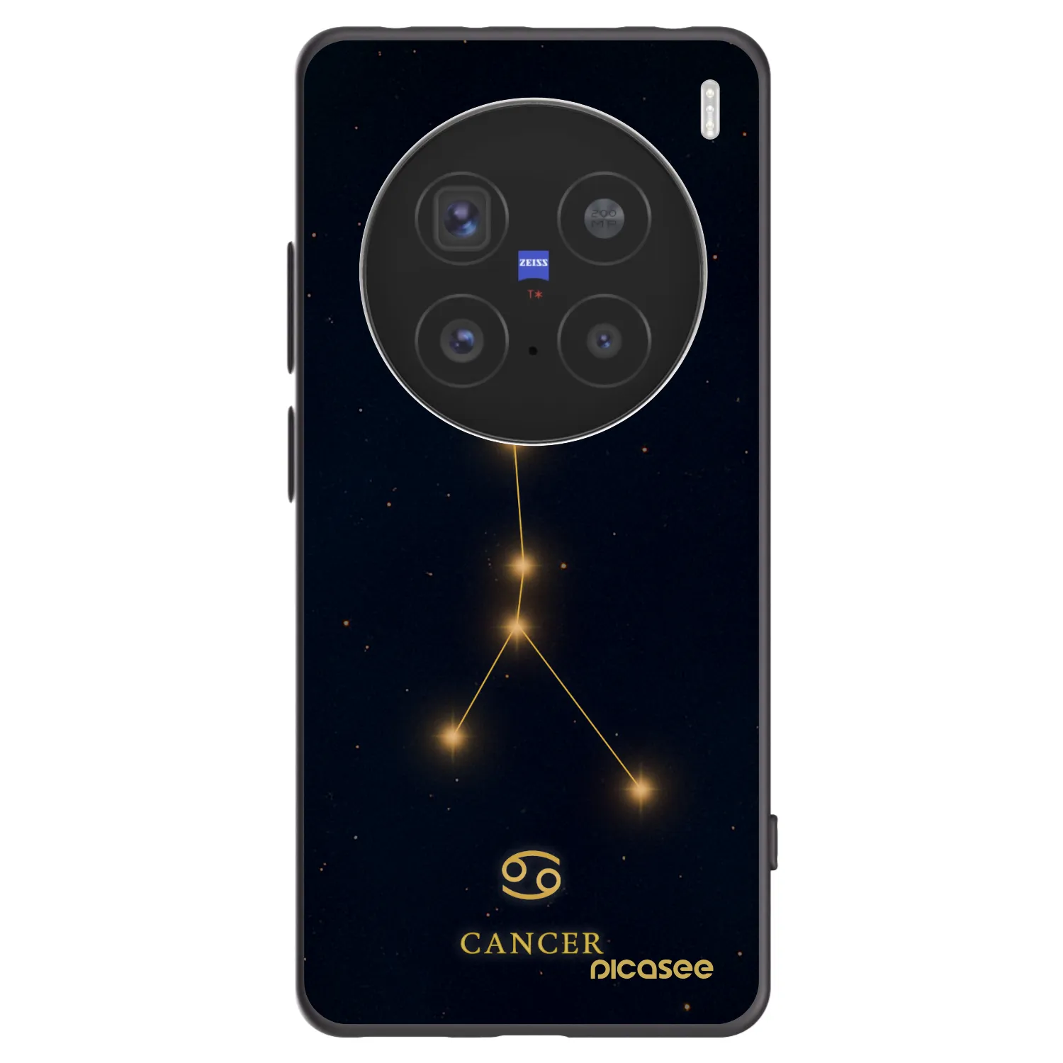 Picasee Vivo X200 Pro Hülle - Schwarzes Silikon - CANCER