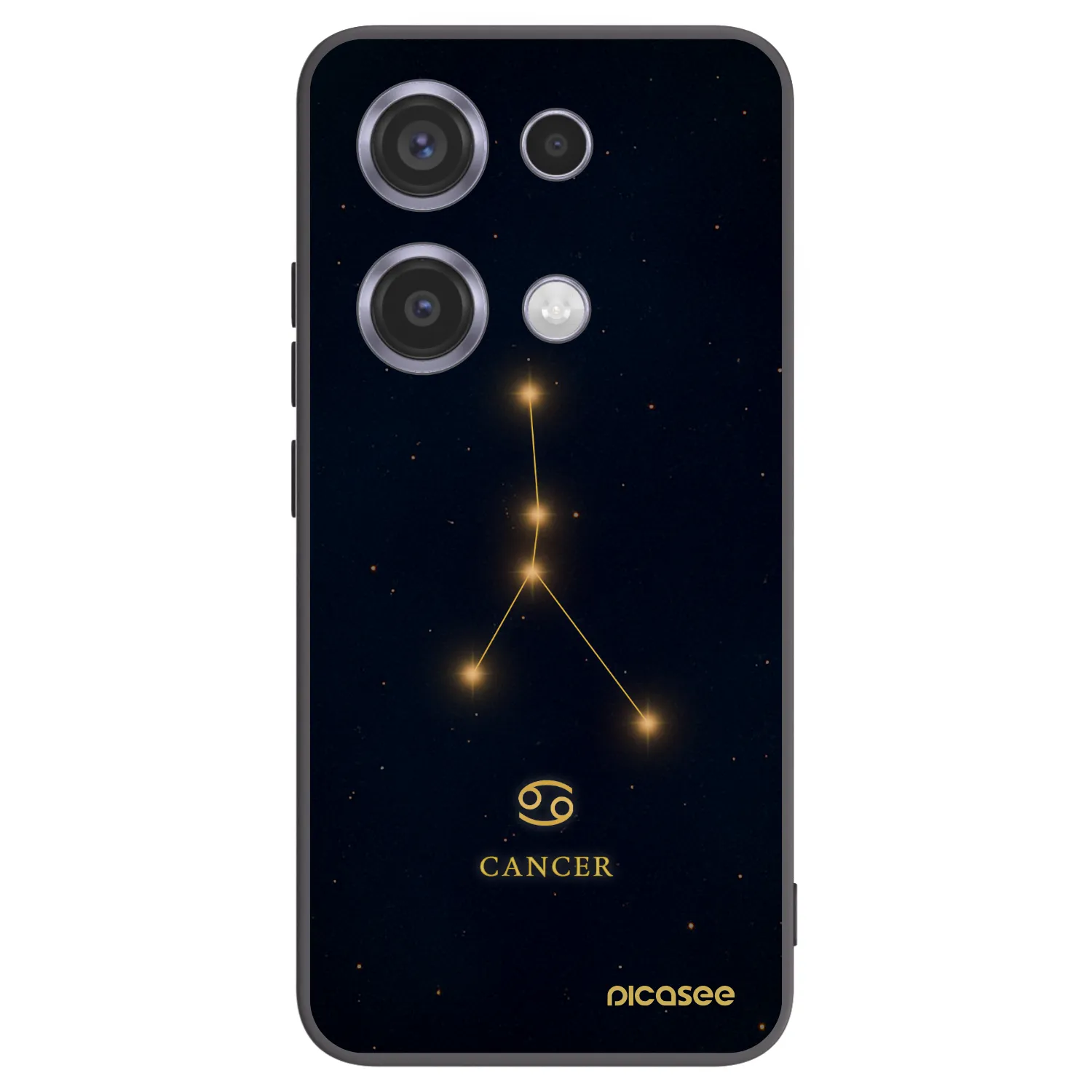 Picasee Xiaomi Redmi Note 14S Hülle - Schwarzes Silikon - CANCER