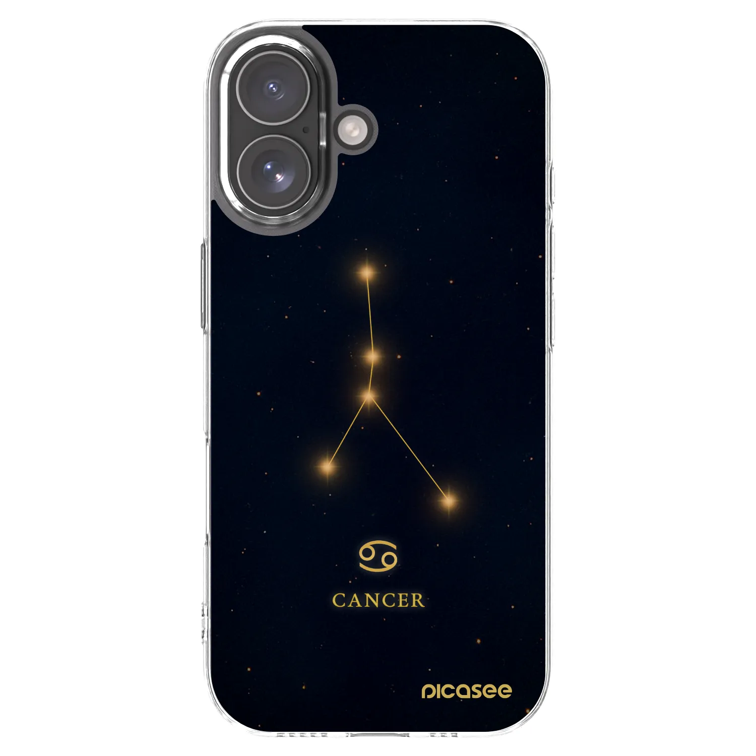 Picasee Apple iPhone 17 Hülle - Transparentes Silikon - CANCER