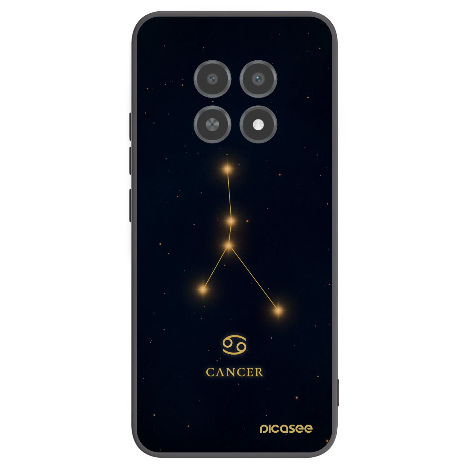 Picasee Realme 12X Hülle - Schwarzes Silikon - CANCER