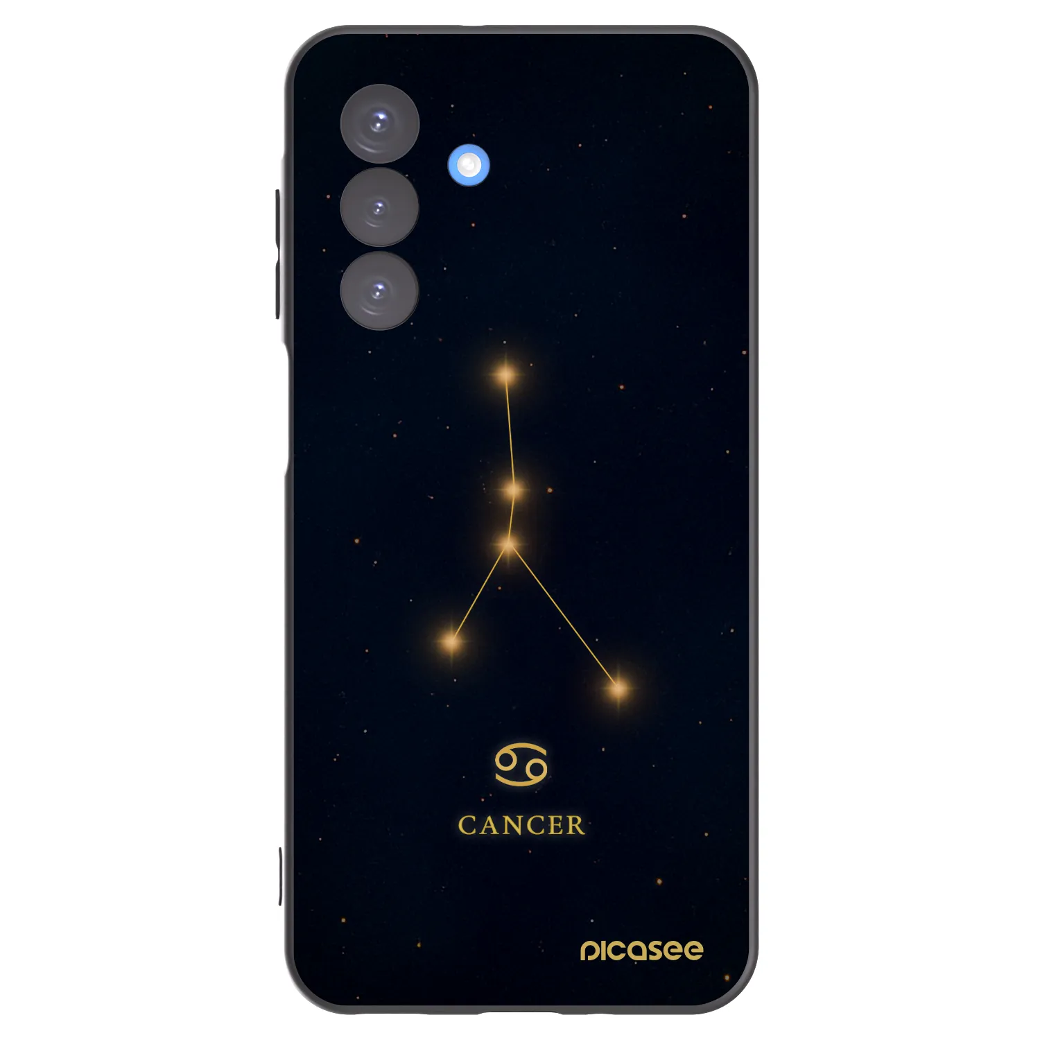 Picasee Samsung Galaxy A17 5G Hülle - Schwarzes Silikon - CANCER