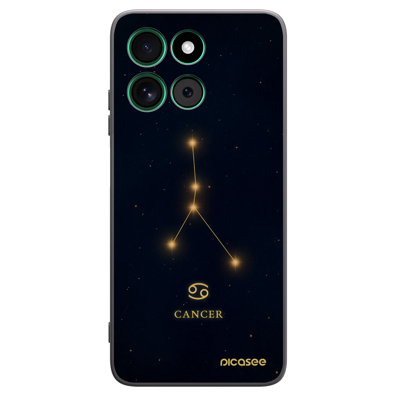 Picasee Motorola Moto G57 Power Hülle - Schwarzes Silikon - CANCER