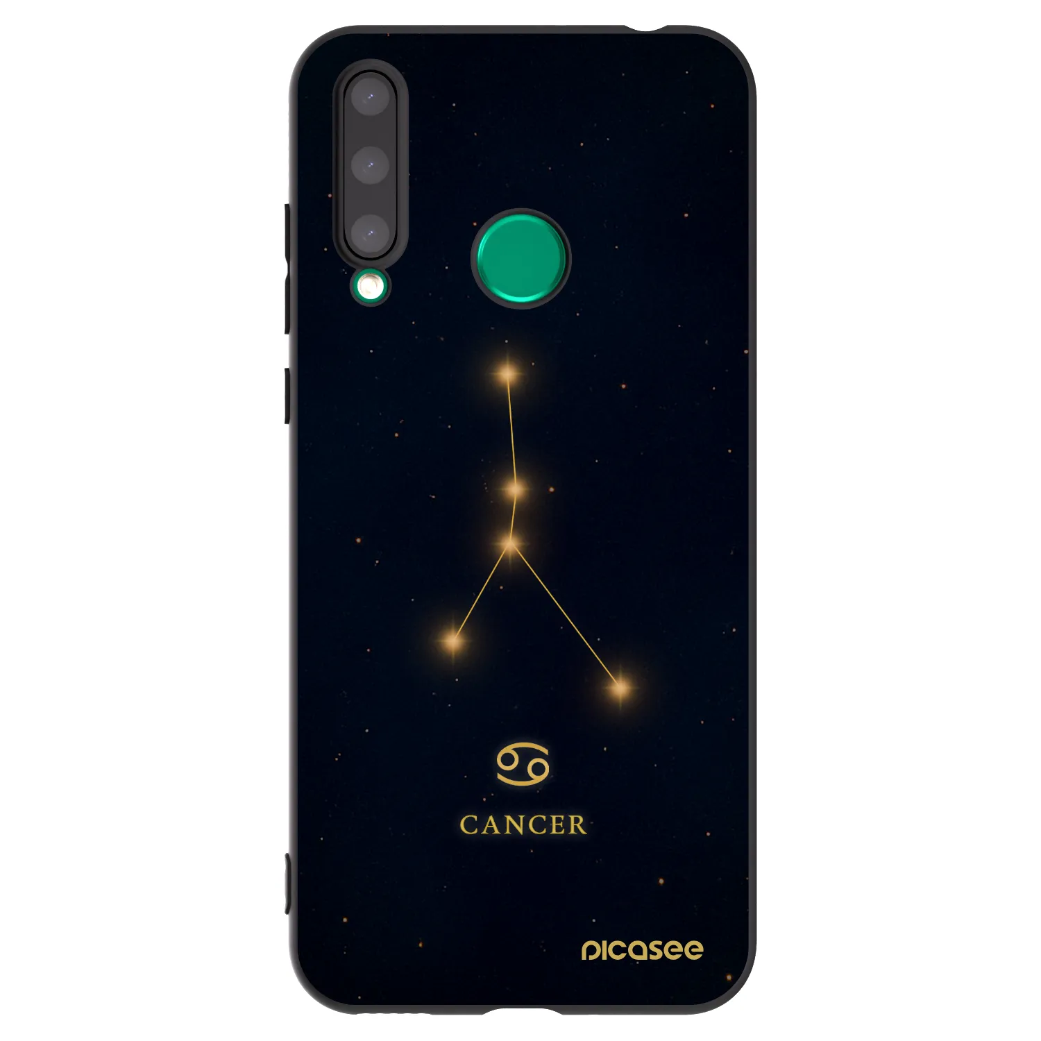 Picasee Honor 20 Lite Hülle - Schwarzes Silikon - CANCER