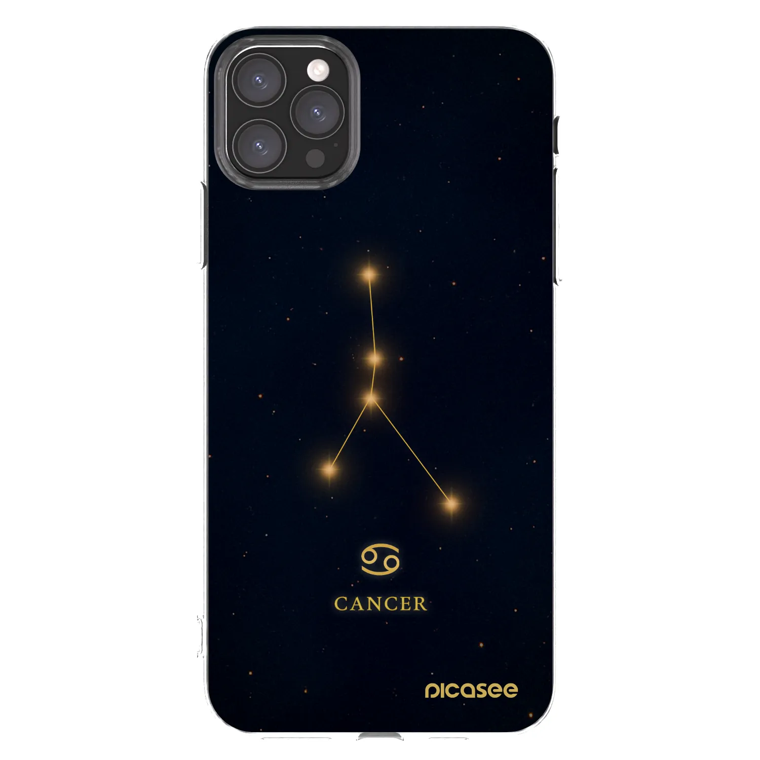 Picasee Apple iPhone 11 Pro Max Hülle - Transparentes Silikon - CANCER