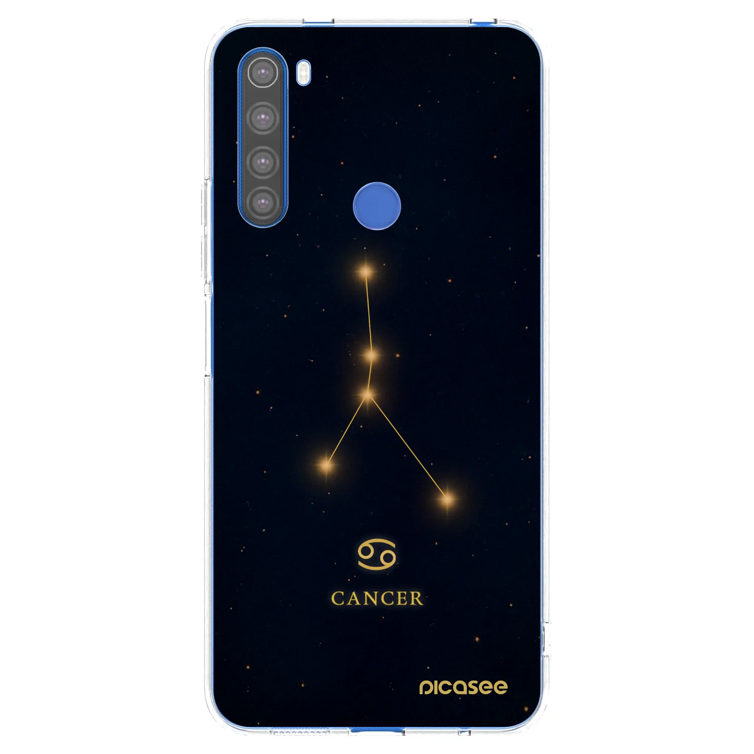 Picasee Xiaomi Redmi Note 8T Hülle - Transparentes Silikon - CANCER