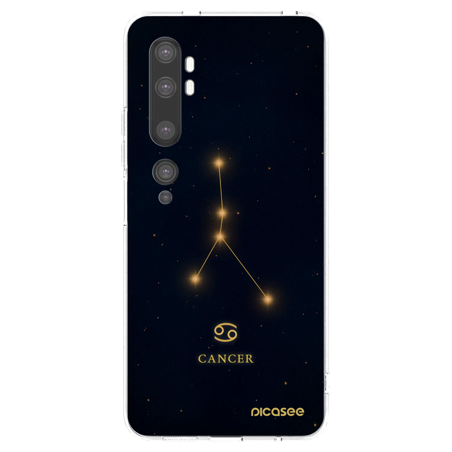Picasee Xiaomi Mi Note 10 (Pro) Hülle - Transparentes Silikon - CANCER