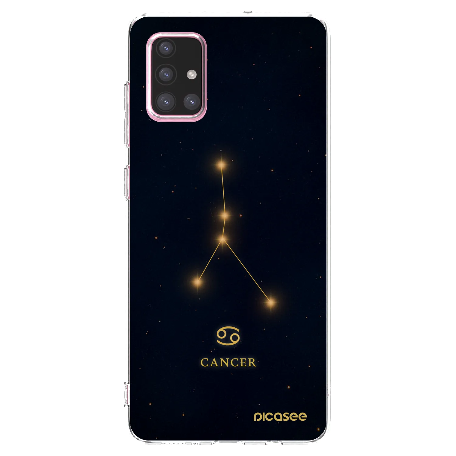 Picasee Samsung Galaxy A71 A715F Hülle - Transparentes Silikon - CANCER