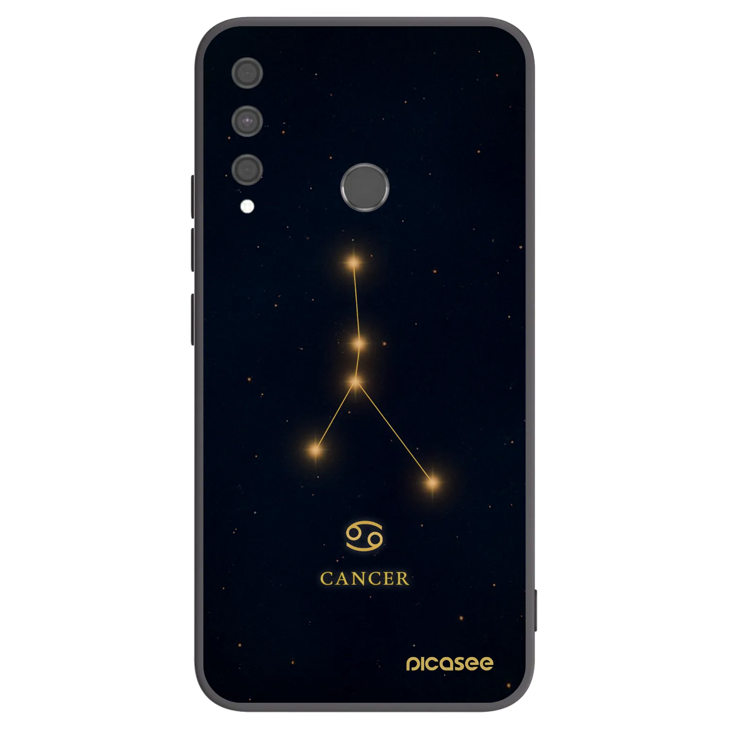 Picasee Huawei P40 Lite E Hülle - Schwarzes Silikon - CANCER