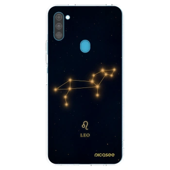 Picasee Samsung Galaxy M11 Hülle - Transparentes Silikon - LEO