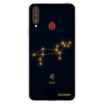Picasee Samsung Galaxy A20s Hülle - Transparentes Silikon - LEO