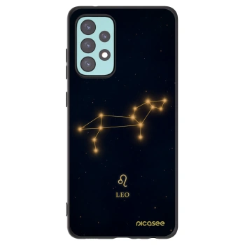 Picasee Samsung Galaxy A72 A725F Hülle - Schwarzes Silikon - LEO