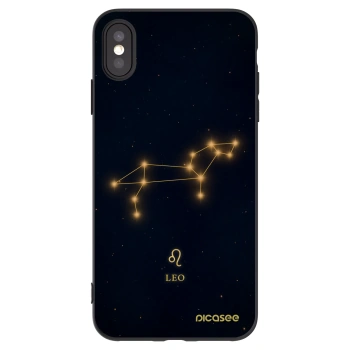 Picasee Apple iPhone XS Max Hülle - Schwarzes Silikon - LEO