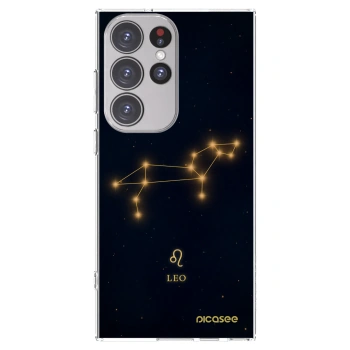 Picasee Samsung Galaxy S23 Ultra 5G Hülle - Transparentes Silikon - LEO