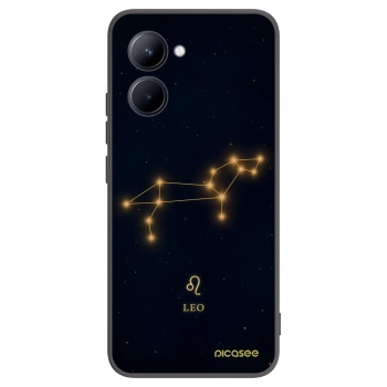 Picasee Realme C33 (2023) Hülle - Schwarzes Silikon - LEO