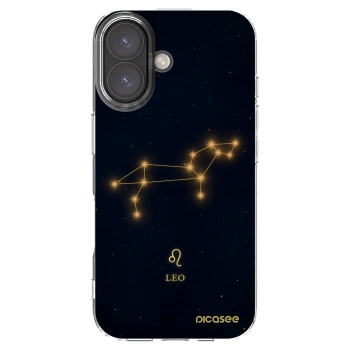Picasee Apple iPhone 16 Hülle - Transparentes Silikon - LEO