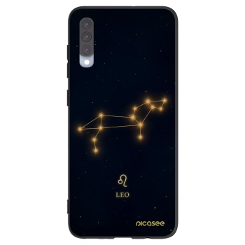 Picasee Samsung Galaxy A70 A705F Hülle - Schwarzes Silikon - LEO