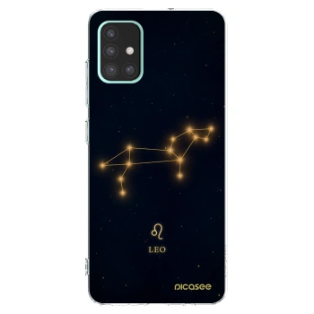 Picasee Samsung Galaxy A51 A515F Hülle - Transparentes Silikon - LEO