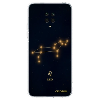 Picasee Xiaomi Redmi Note 9S Hülle - Transparentes Silikon - LEO