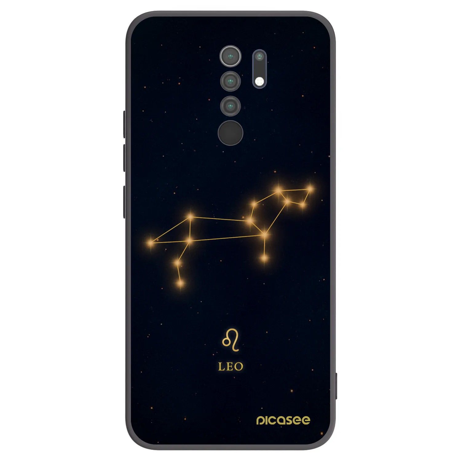 Picasee Xiaomi Redmi 9 Hülle - Schwarzes Silikon - LEO