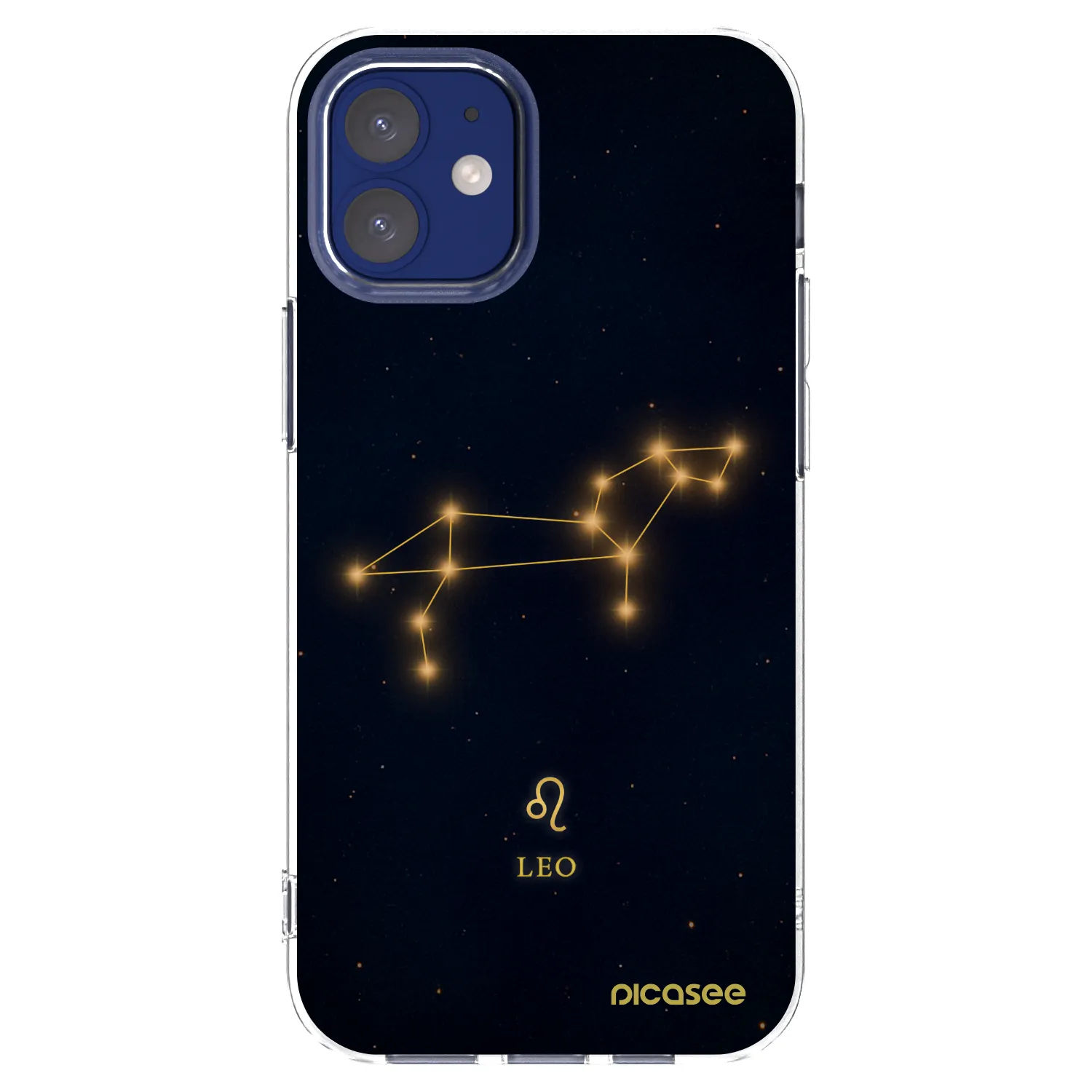 Picasee Apple iPhone 12 mini Hülle - Transparentes Silikon - LEO