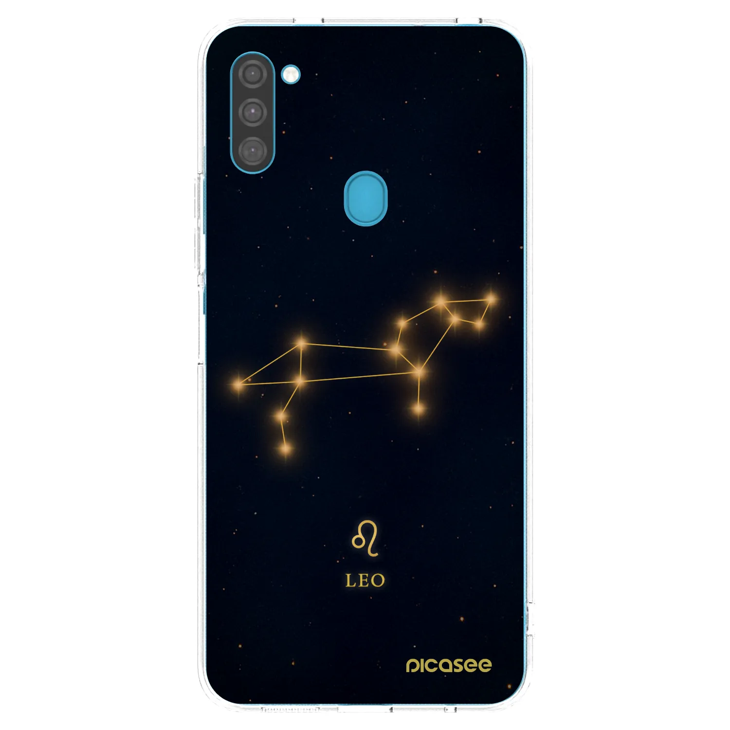 Picasee Samsung Galaxy M11 Hülle - Transparentes Silikon - LEO