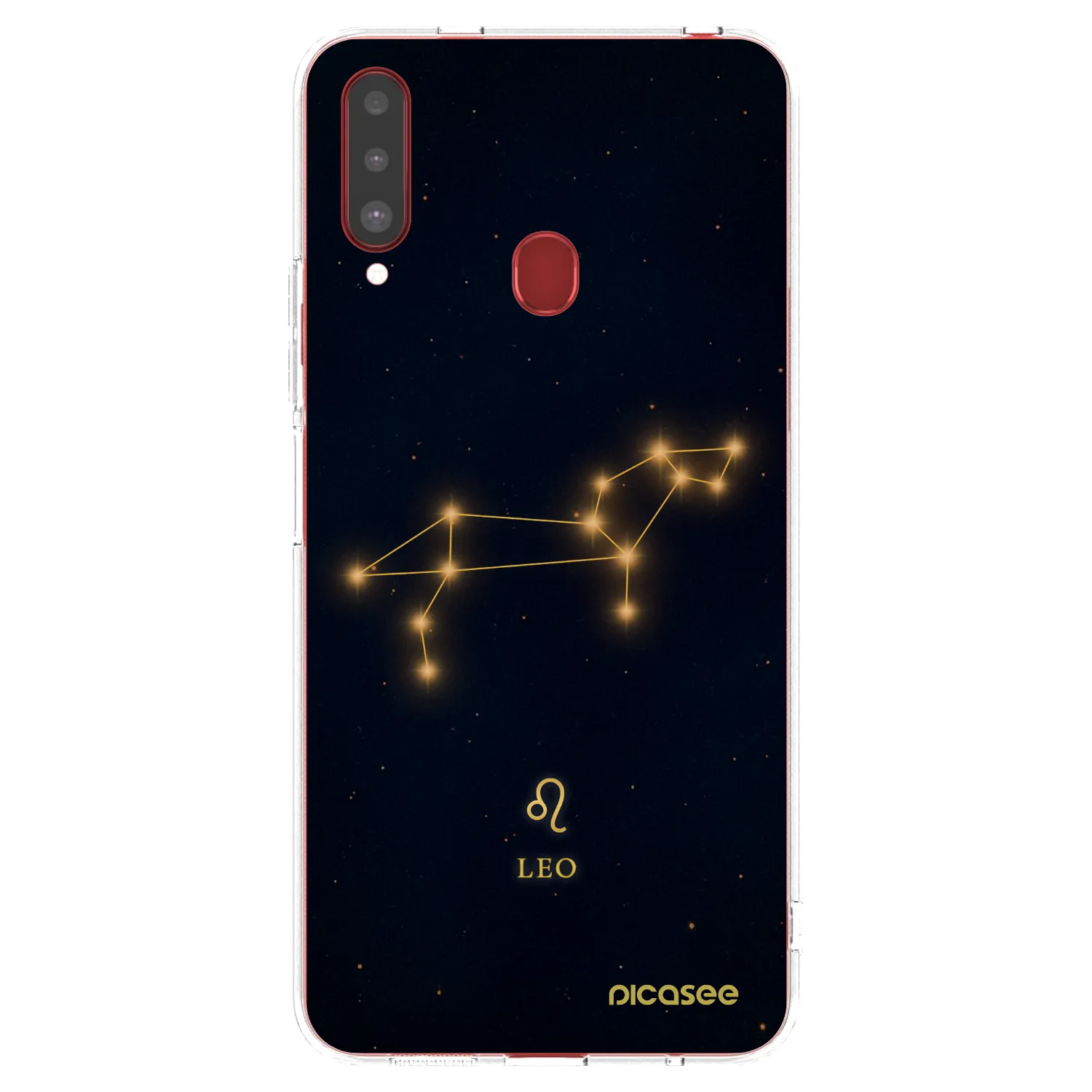 Picasee Samsung Galaxy A20s Hülle - Transparentes Silikon - LEO