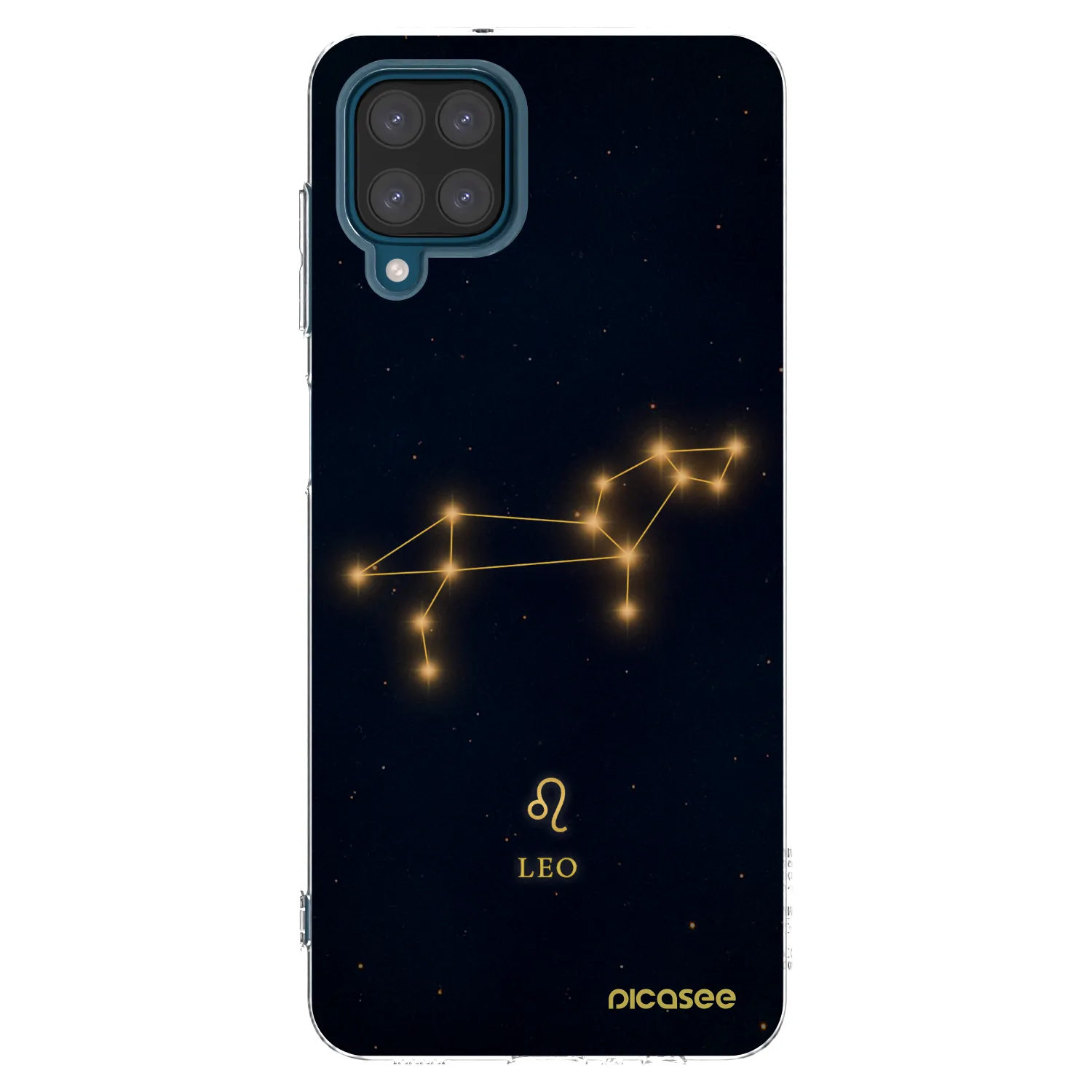 Picasee Samsung Galaxy A12 A125F Hülle - Transparentes Silikon - LEO