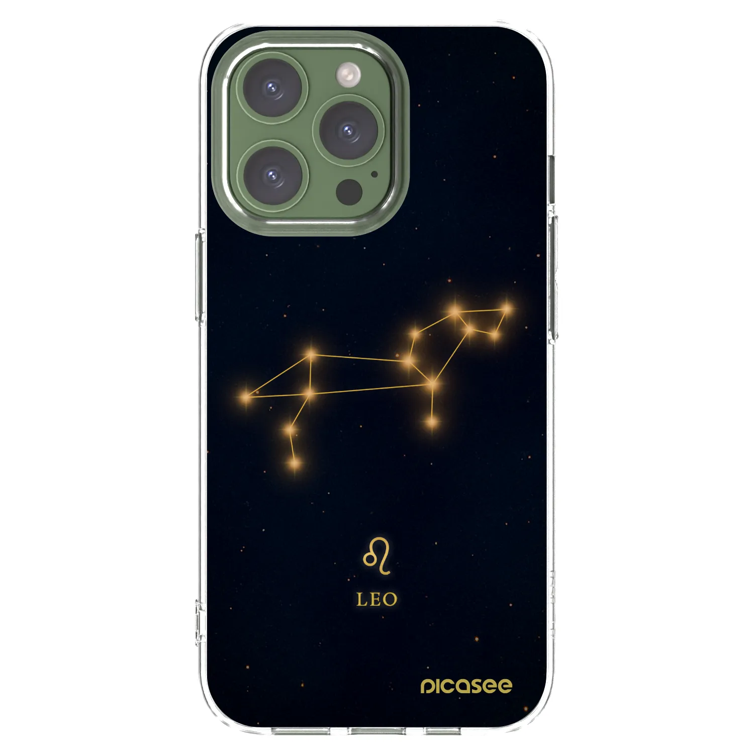 Picasee Apple iPhone 13 Pro Hülle - Transparentes Silikon - LEO