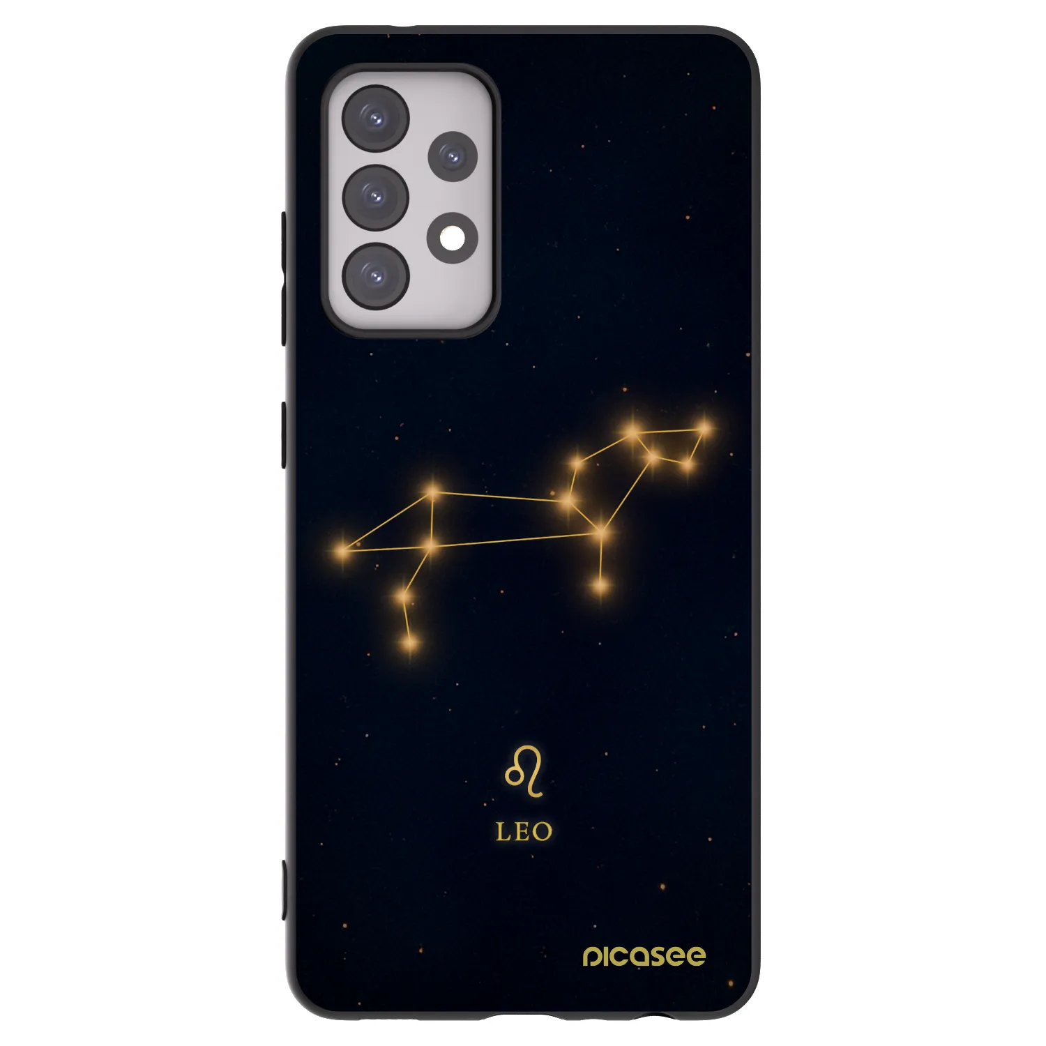 Picasee Samsung Galaxy A52s 5G A528B Hülle - Schwarzes Silikon - LEO