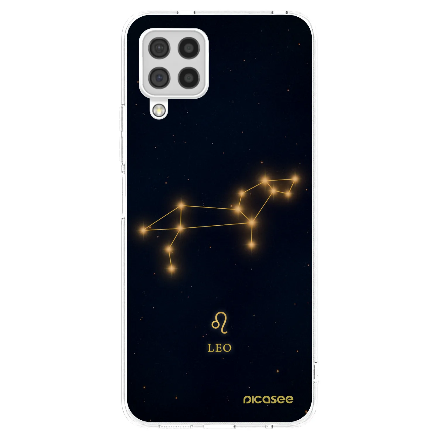 Picasee Samsung Galaxy A22 A225F 4G Hülle - Transparentes Silikon - LEO