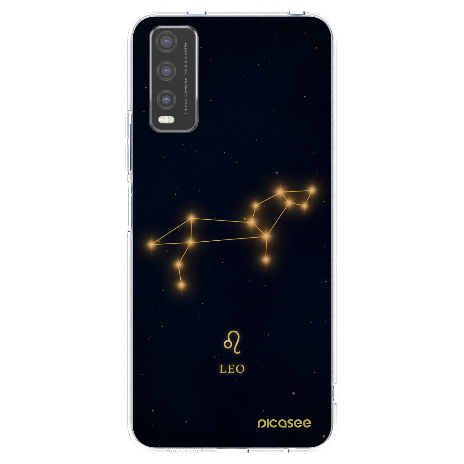Picasee Vivo Y20s Hülle - Transparentes Silikon - LEO