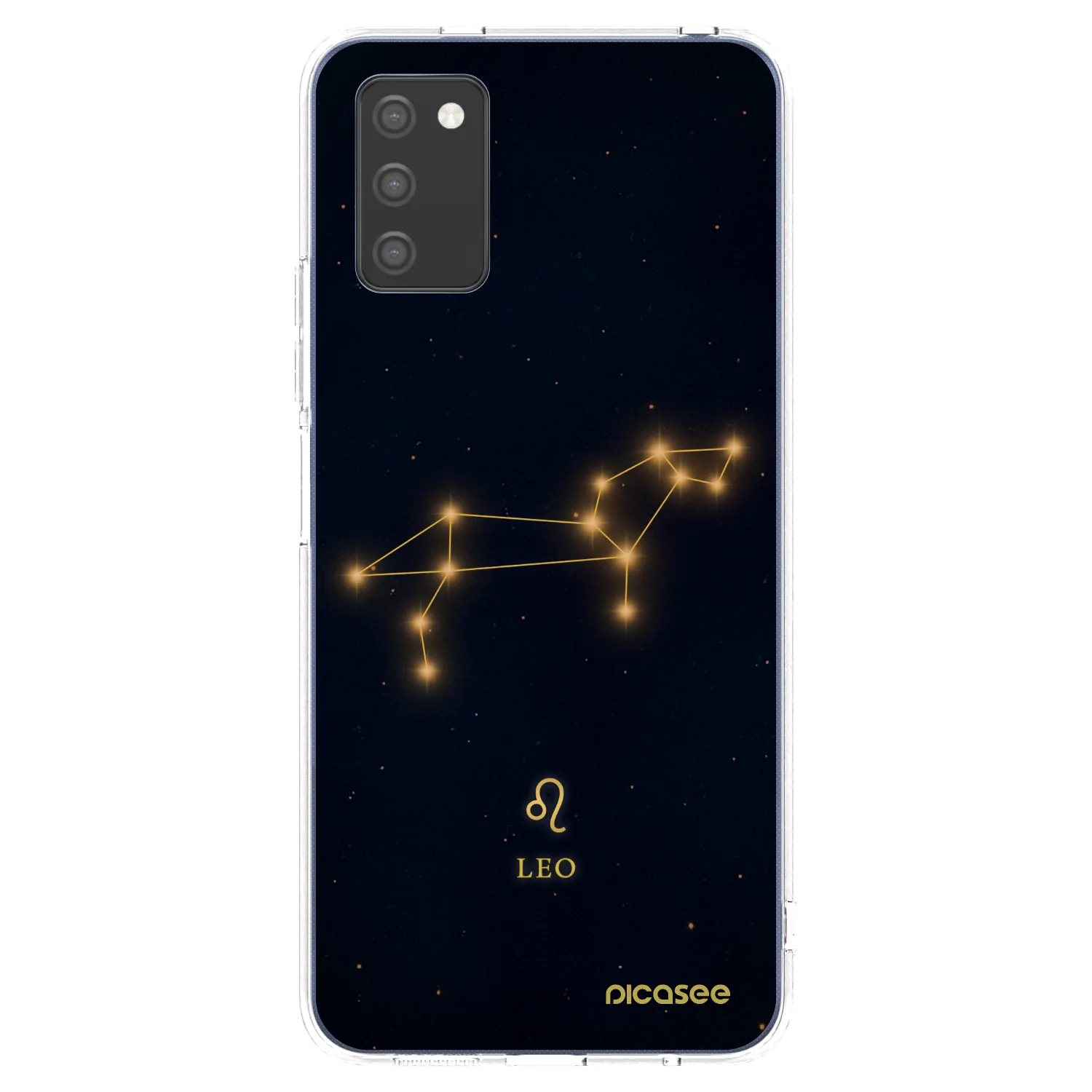 Picasee Samsung Galaxy A03s A037G Hülle - Transparentes Silikon - LEO