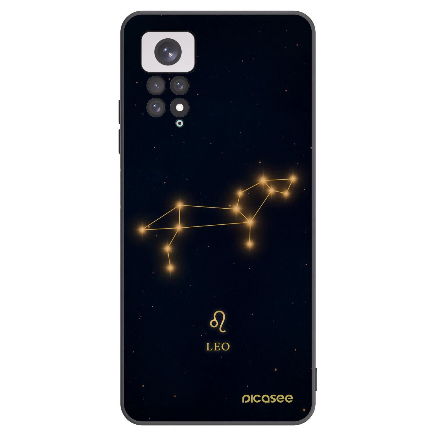 Picasee Xiaomi Redmi Note 11 Hülle - Schwarzes Silikon - LEO
