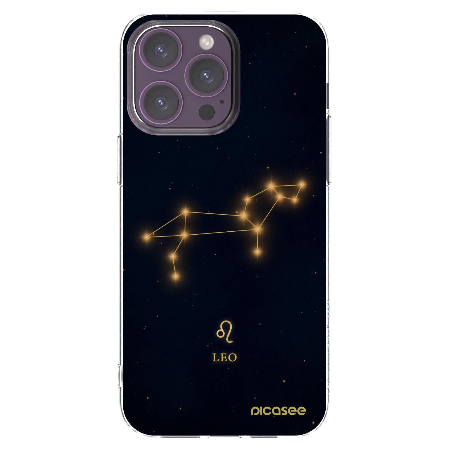 Picasee Apple iPhone 14 Pro Max Hülle - Transparentes Silikon - LEO