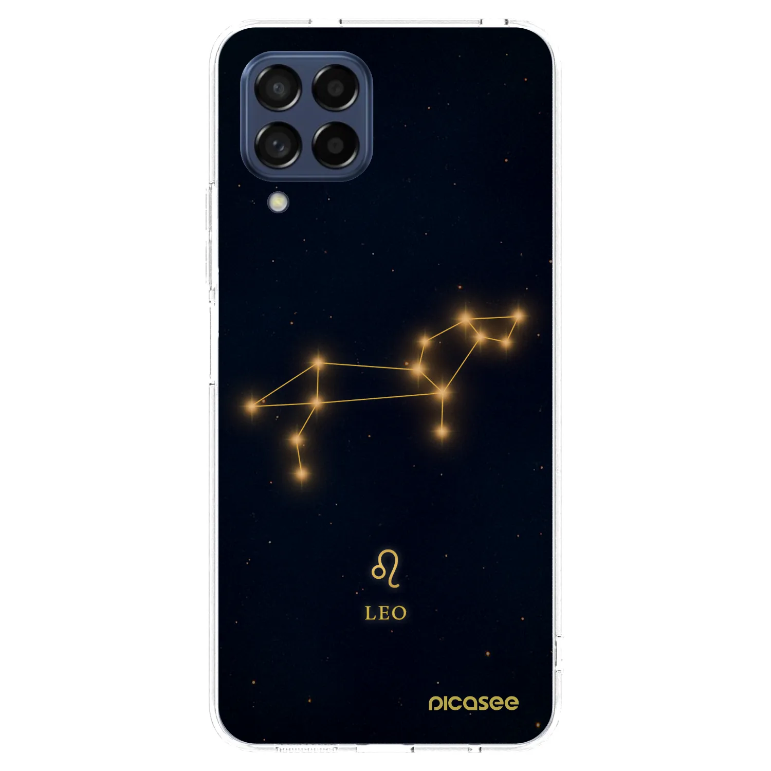 Picasee Samsung Galaxy M53 5G Hülle - Transparentes Silikon - LEO