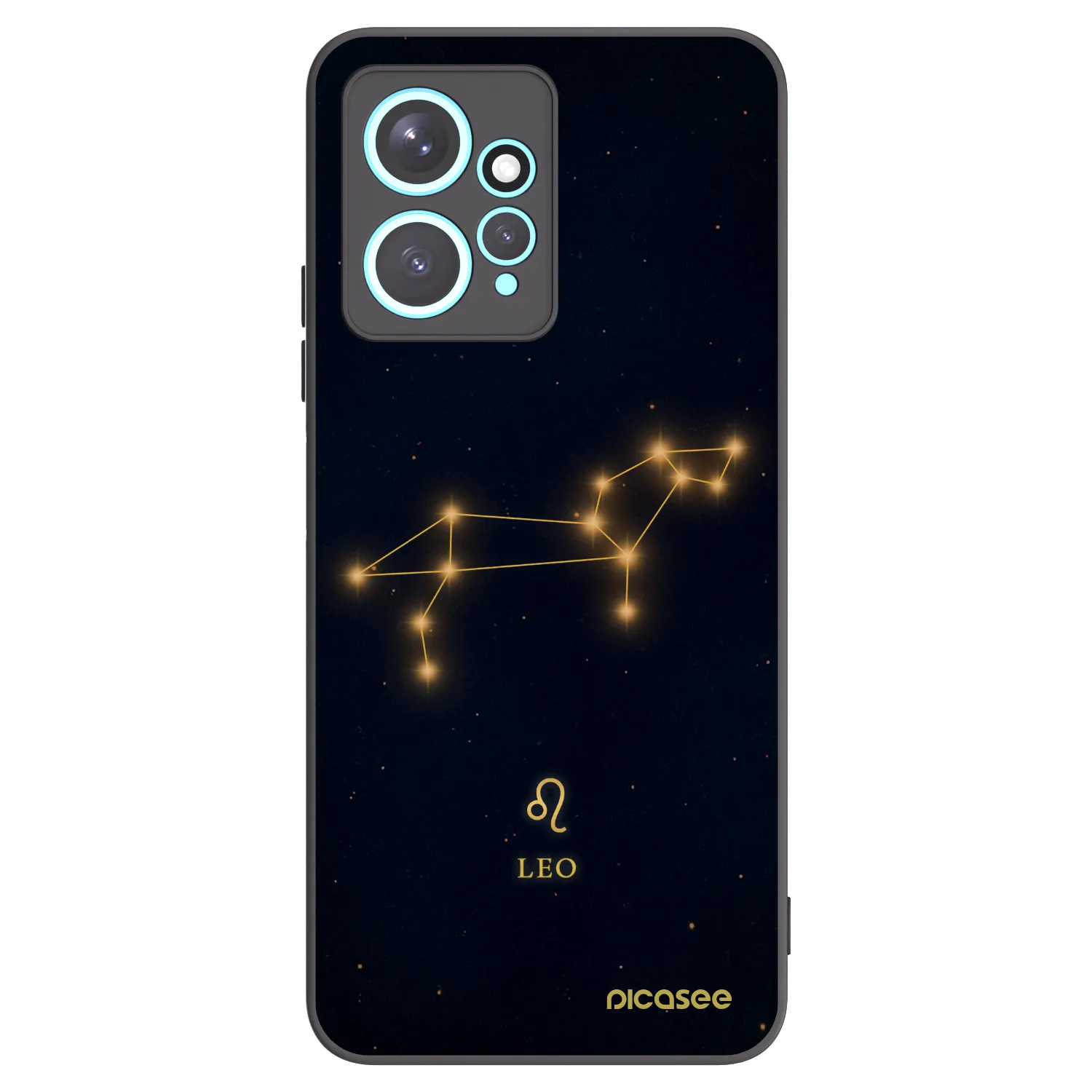 Picasee Xiaomi Redmi Note 12 4G Hülle - Schwarzes Silikon - LEO