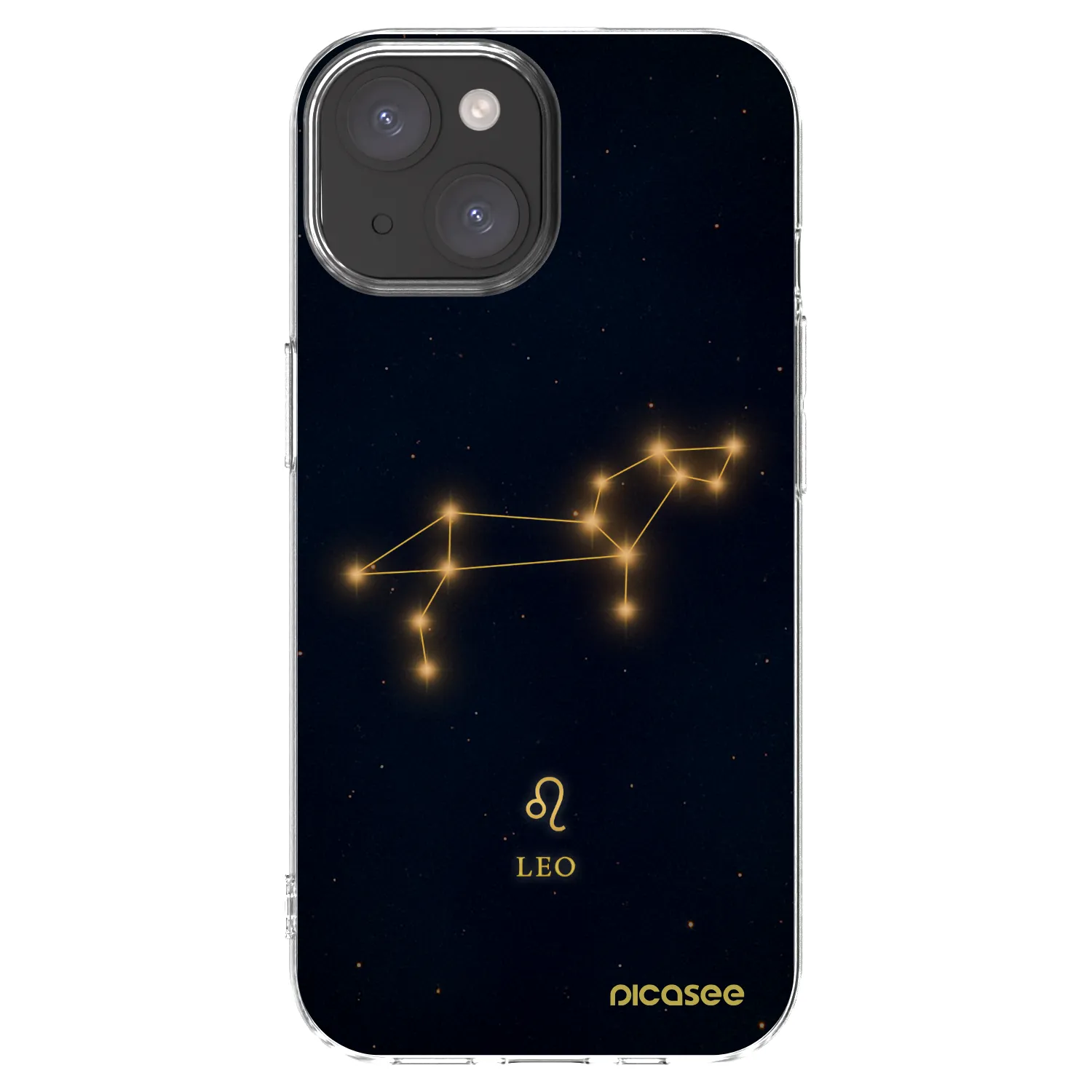 Picasee Apple iPhone 15 Hülle - Transparentes Silikon - LEO