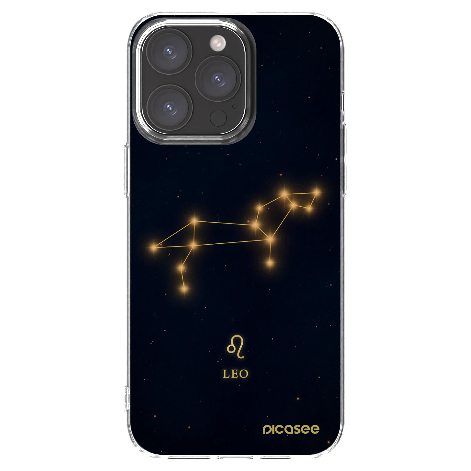 Picasee Apple iPhone 15 Pro Max Hülle - Transparentes Silikon - LEO