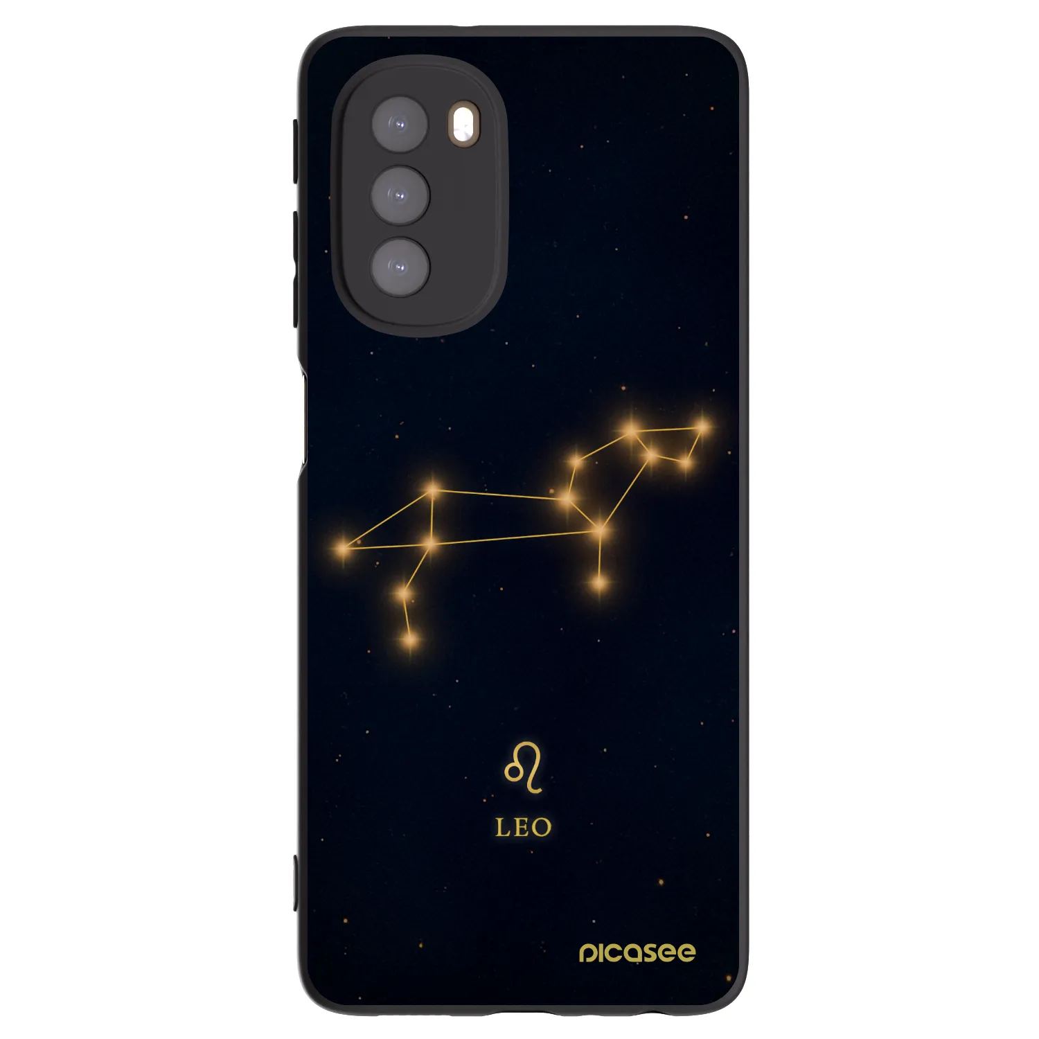 Picasee Motorola Moto G51 Hülle - Schwarzes Silikon - LEO