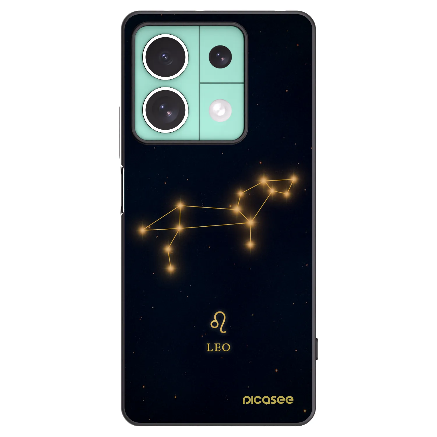 Picasee Xiaomi Redmi Note 13 5G Hülle - Schwarzes Silikon - LEO