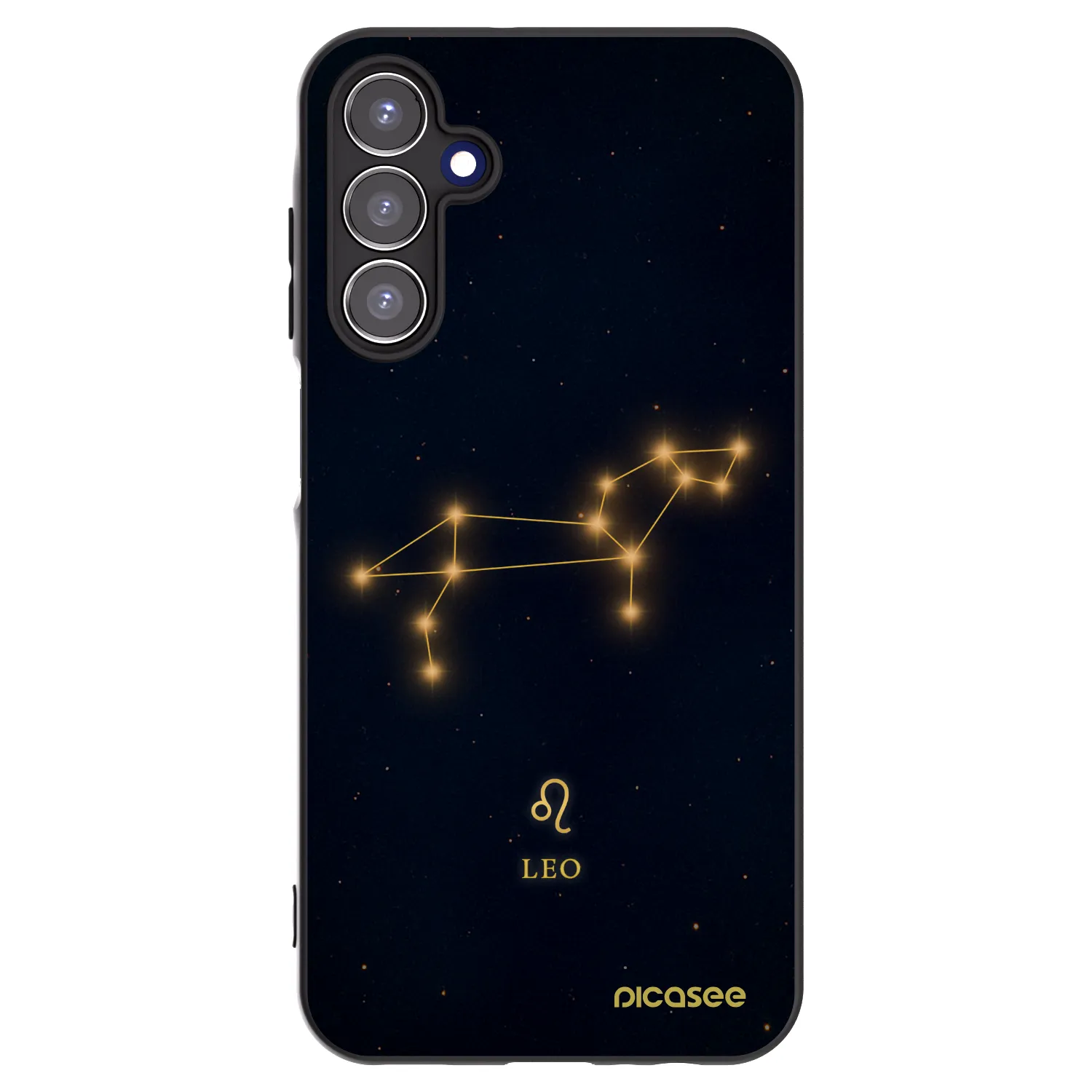 Picasee Samsung Galaxy A15 A156B 5G Hülle - Schwarzes Silikon - LEO