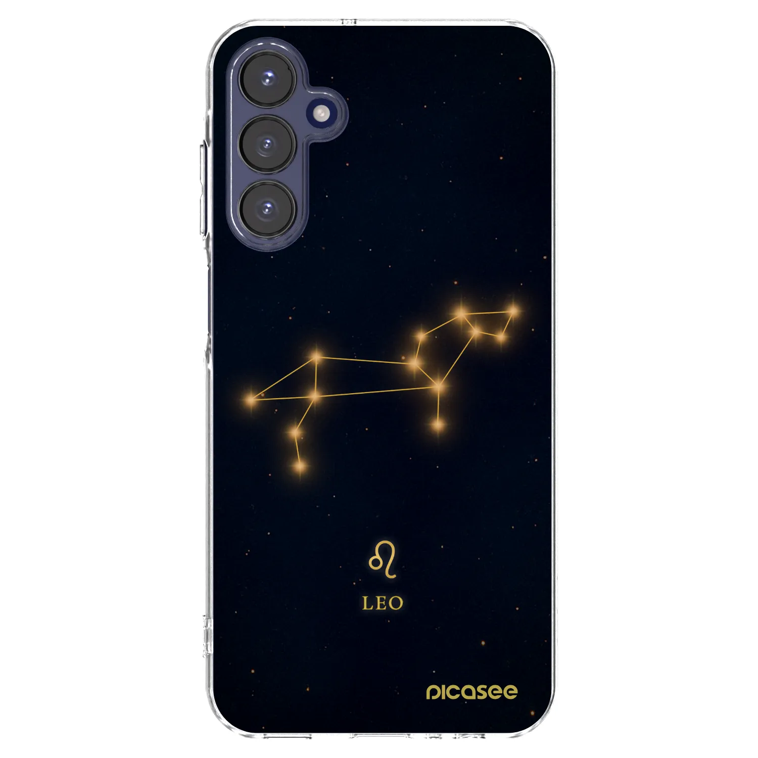 Picasee Samsung Galaxy A15 A155F 4G Hülle - Transparentes Silikon - LEO