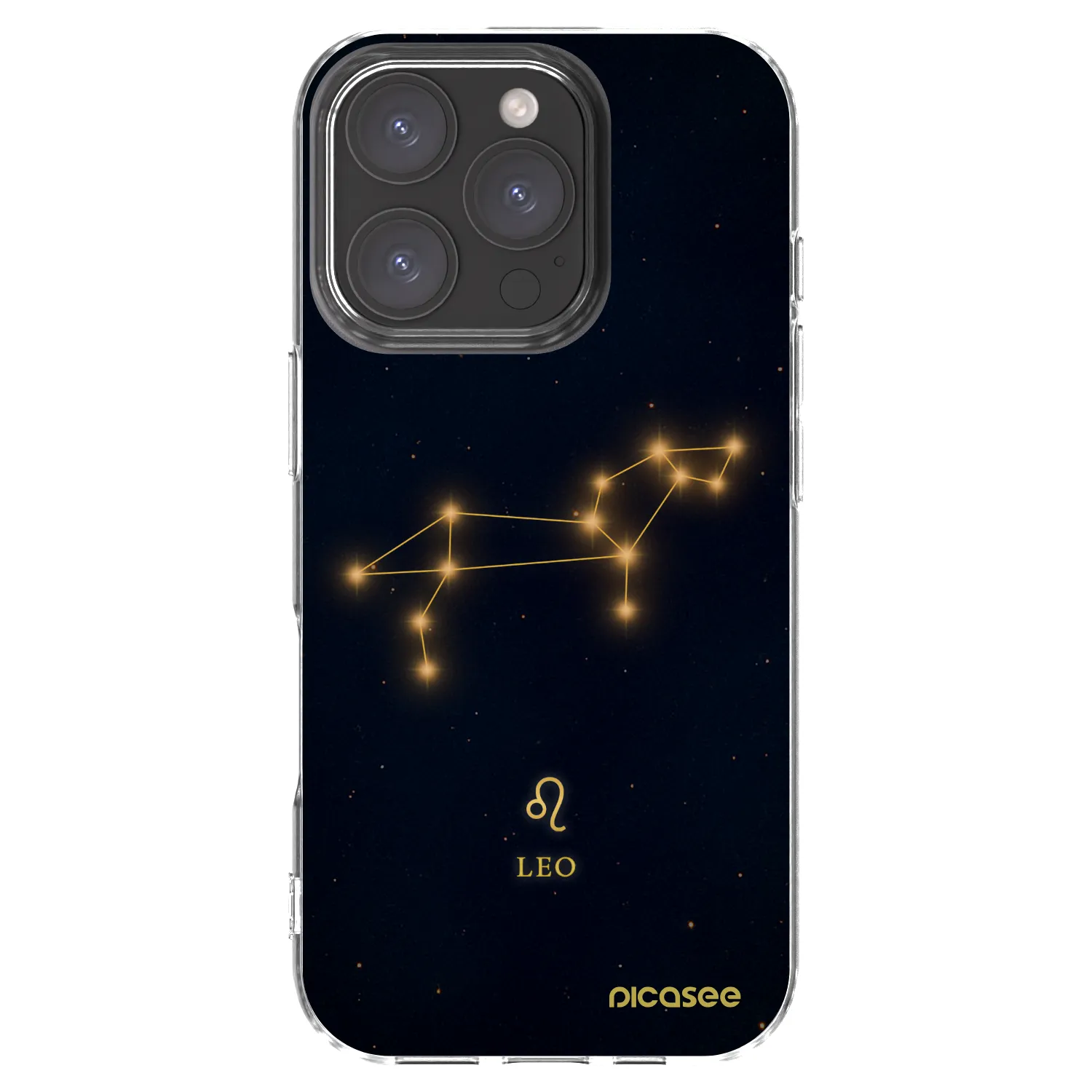 Picasee Apple iPhone 16 Pro Hülle - Transparentes Silikon - LEO