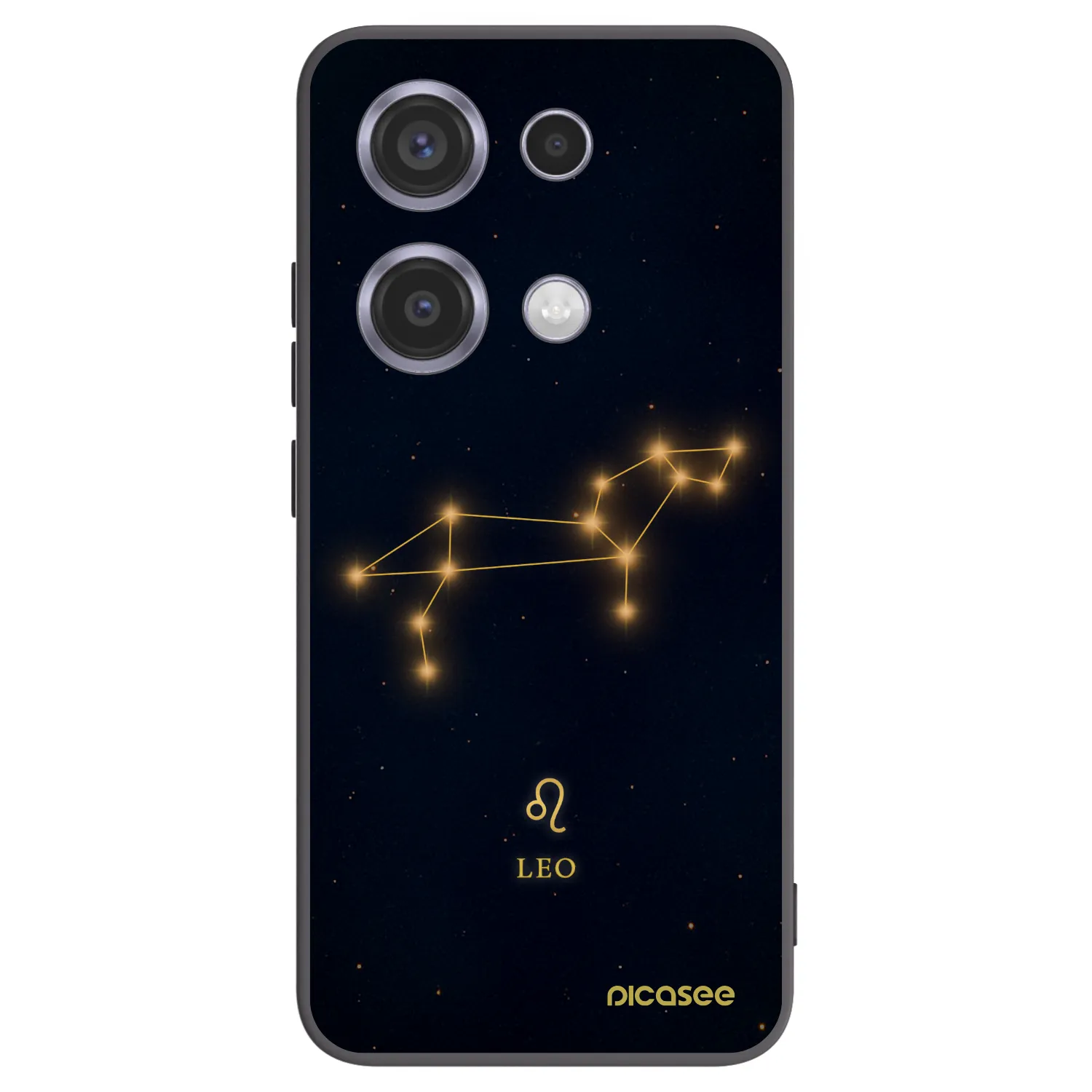 Picasee Xiaomi Redmi Note 14S Hülle - Schwarzes Silikon - LEO