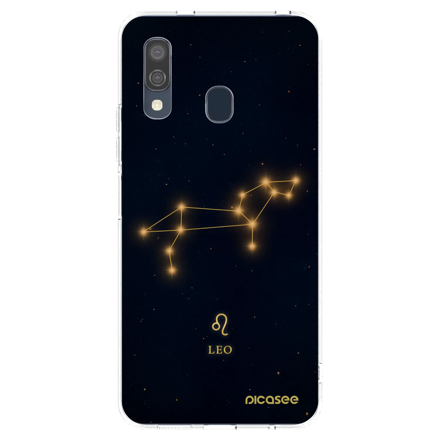 Picasee Samsung Galaxy A40 A405F Hülle - Transparentes Silikon - LEO