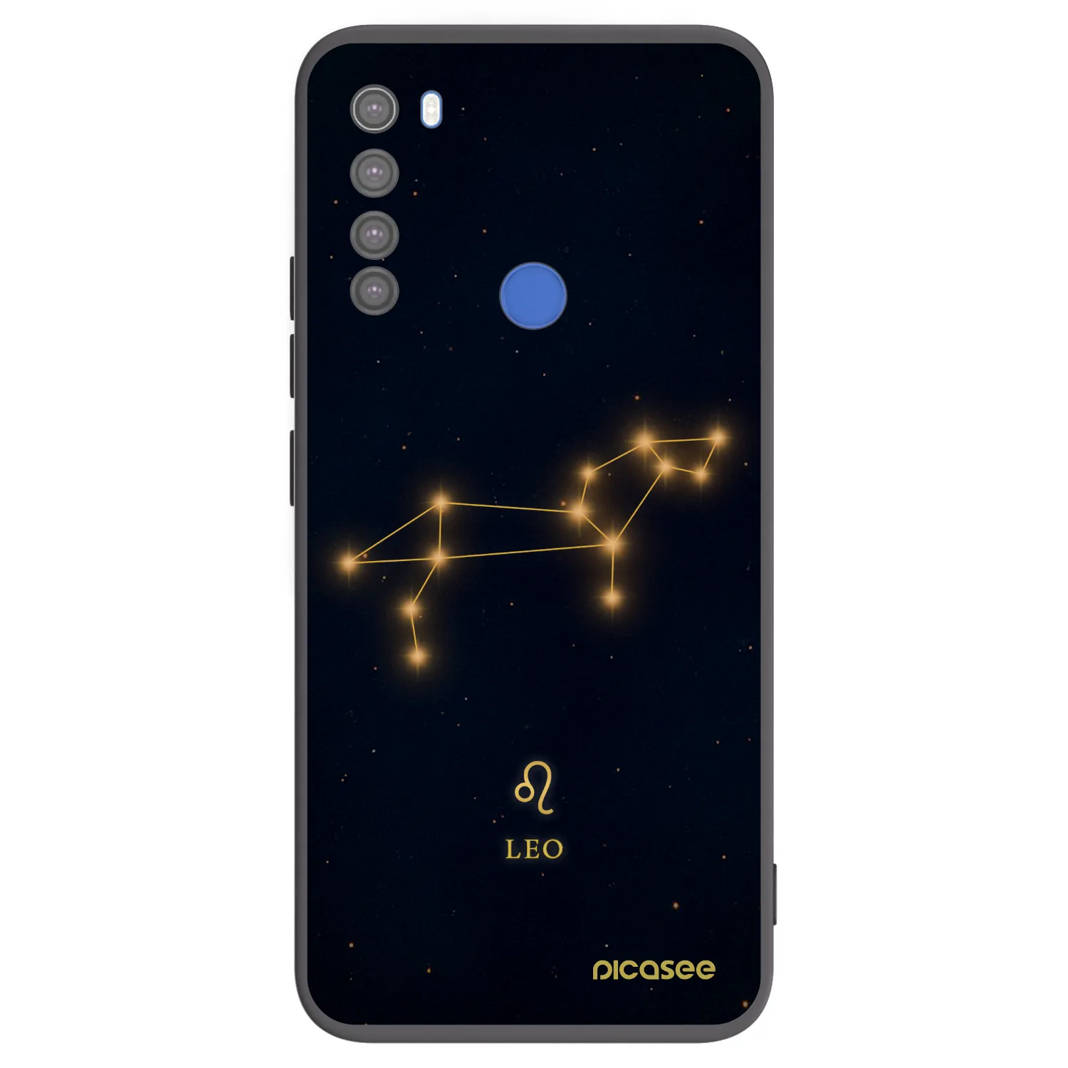Picasee Xiaomi Redmi Note 8T Hülle - Schwarzes Silikon - LEO