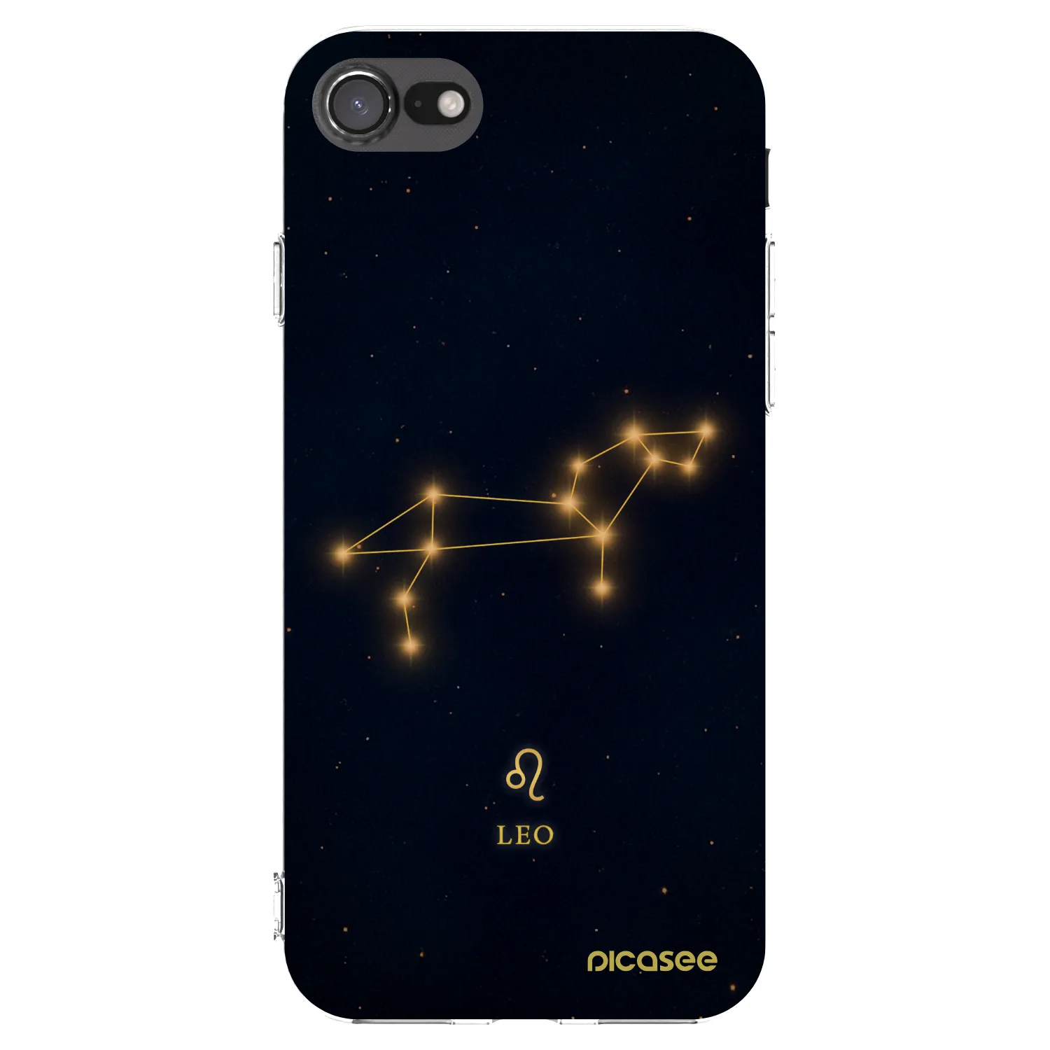 Picasee Apple iPhone SE 2020 Hülle - Transparentes Silikon - LEO