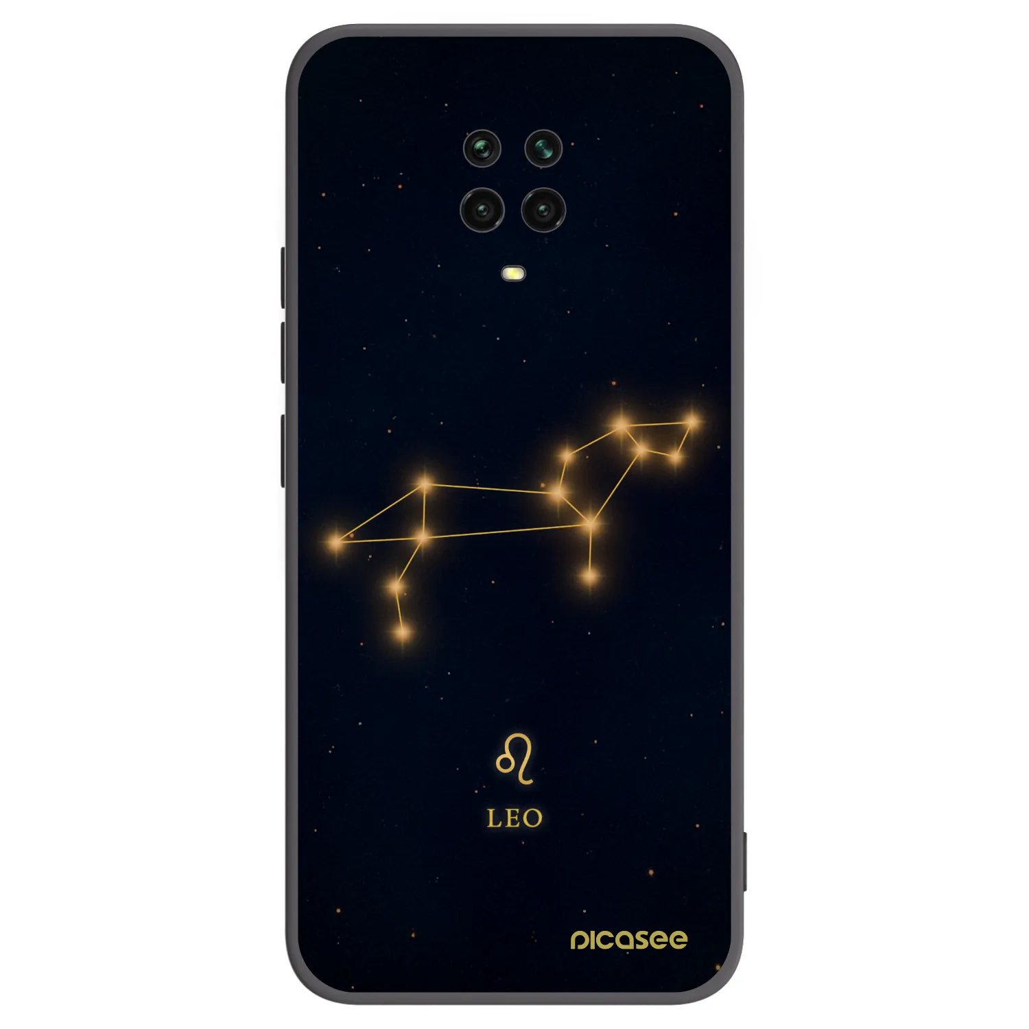 Picasee Xiaomi Redmi Note 9 Pro Hülle - Schwarzes Silikon - LEO